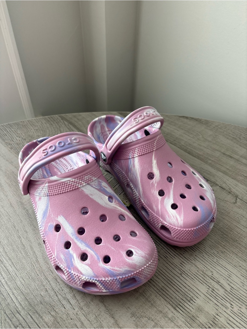 Crocs Women’s Classic Marble Clog in Purple